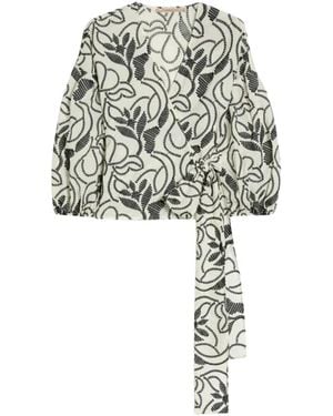 Pennyblack Overhemden ,Veelkleurig ,Katoen Pbpgiusto Blouse - Wit