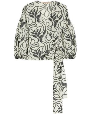 Pennyblack Overhemden ,Veelkleurig ,Katoen Pbpgiusto Blouse - Wit