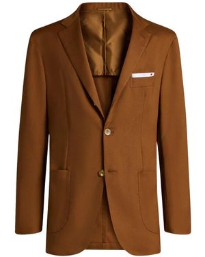 Kiton Cashmere Single-Breasted Jacket - Bruin