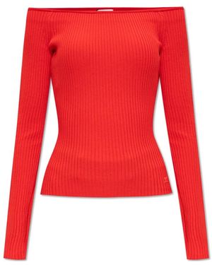 Courreges Round-Neck Knitwear - Rouge