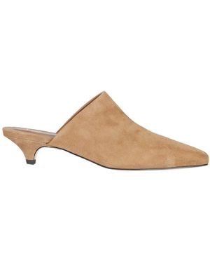 Giampaolo Viozzi Heeled Mules - Natural