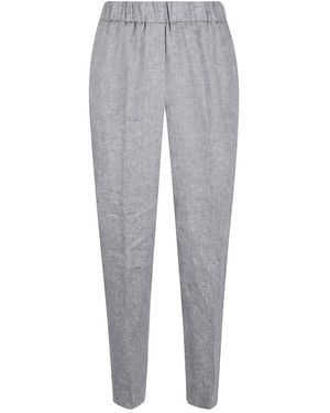 Peserico Cropped Trousers - Gris