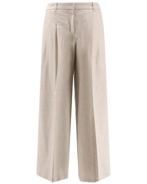 BOSS Wide Trousers - Natural