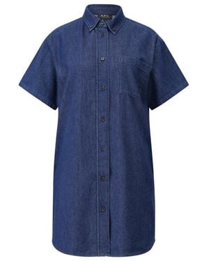 A.P.C. Shirt Dresses - Blue