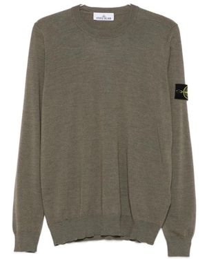 Stone Island Round-Neck Knitwear - Green