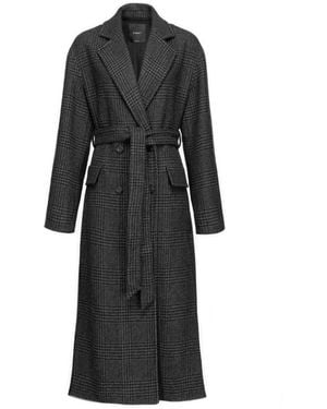 Pinko Belted Coats - Black