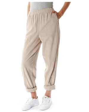 American Vintage Broeken ,Katoen Padow Pants - Naturel