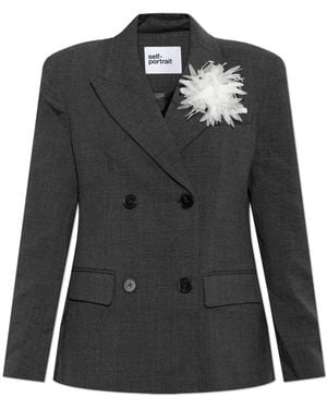 Self-Portrait Blazers - Nero