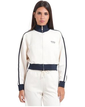 Guess Volledige Rits Sweater - Wit
