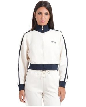 Guess Volledige Rits Sweater - Wit