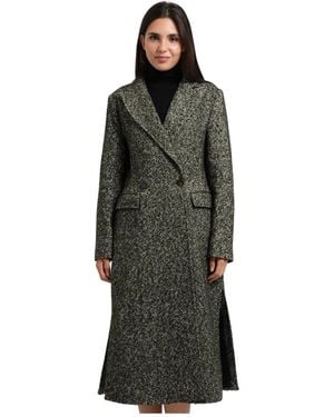Fracomina Double-Breasted Coats - Verde
