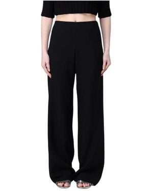Emporio Armani Wide Trousers - Nero