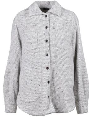 Kiton Luxuriöses kaschmir seidenhemd - Grau