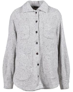 Kiton Truien & Vesten ,Grijs ,Wol Overhemd