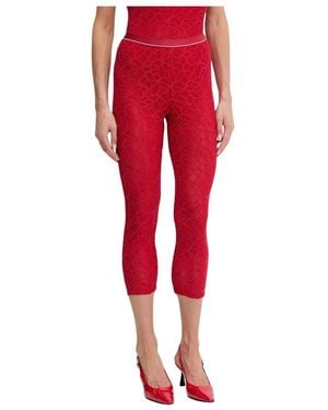 Pinko Cropped Trousers - Rojo