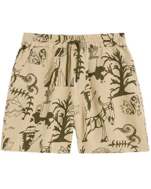 Oas Korte Broeken ,Leer Poplan Porto Shorts - Naturel