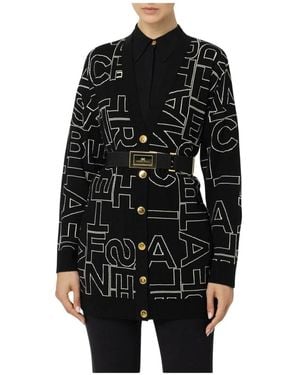 Elisabetta Franchi Cardigans - Black