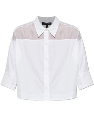 Rag & Bone Overhemden ,Wit ,Organza Elly Poplin-Organza Shirt