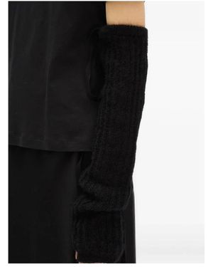 Ann Demeulemeester Gloves - Negro