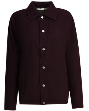 Autry Klassische Jacke Mit Druckknopfleiste - Blau