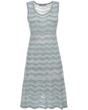 D.exterior Knitted Dresses - Grey