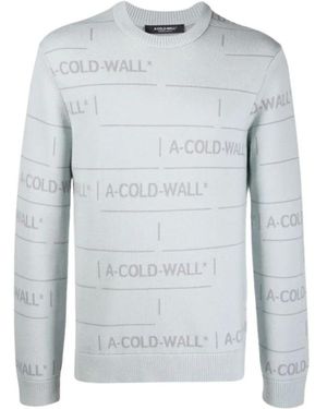 A_COLD_WALL* Round-Neck Knitwear - Blu