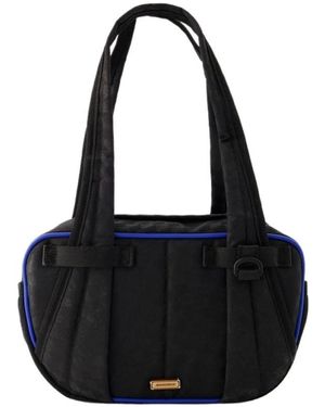 Adererror Schwarze leder bowlingtasche