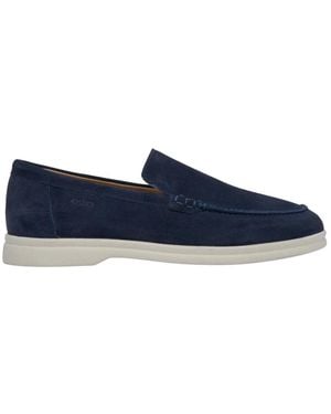 ESTRO Schoenen ,Blauw ,Leer Natuurlijke Velours Loafers