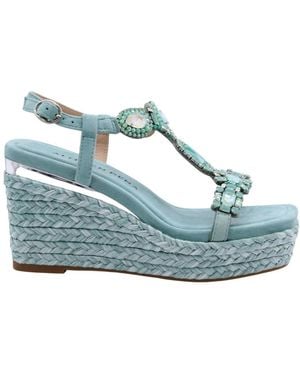 Alma En Pena. Wedges - Blue