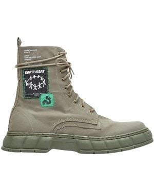 Viron Lace-Up Boots - Green