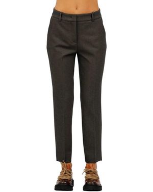 Via Masini 80 Cropped Trousers - Nero