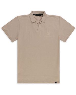 Aspact Taupe Pixel Polo - Natur