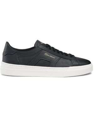 Santoni Double Buckle Sneaker - Schwarz