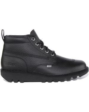 Kickers Lace-Up Boots - Black