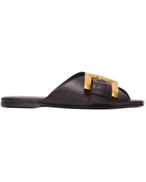 Balmain Sliders - Marrone