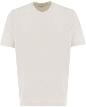 Mauro Ottaviani Baumwoll Crew-Neck T-Shirt Für Heiße Tage - Weiß