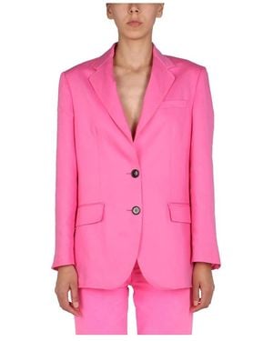 MSGM Jassen ,Roze ,Katoen Single-Breasted Jasje