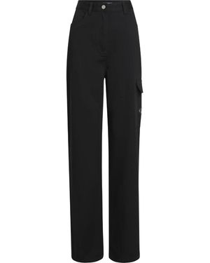 Calvin Klein Straight Trousers - Black