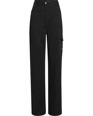 Calvin Klein Straight Trousers - Black