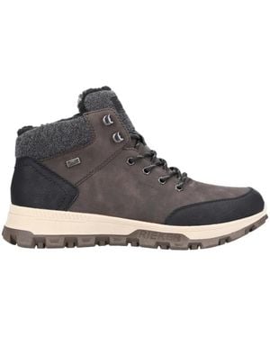 Rieker Lace-Up Boots - Grey