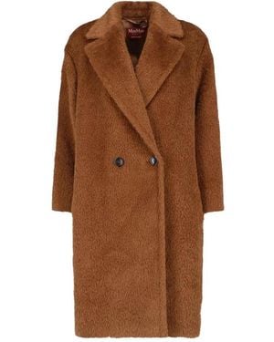 Max Mara Jassen ,Bruin ,Wol Misturbano Jas