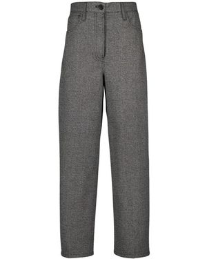 Prada Geruite Broek - Grijs