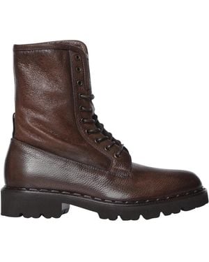 Eleventy Lace-Up Boots - Brown