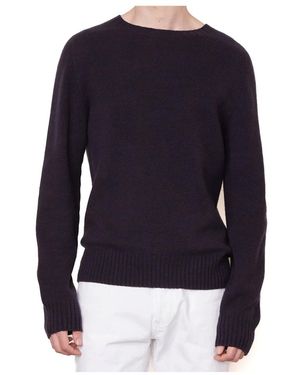 Officine Generale Round-Neck Knitwear - Blu