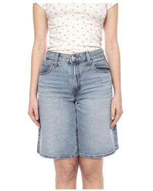 Levi's Korte Broeken ,Blauw ,Katoen Baggy Dad Jort
