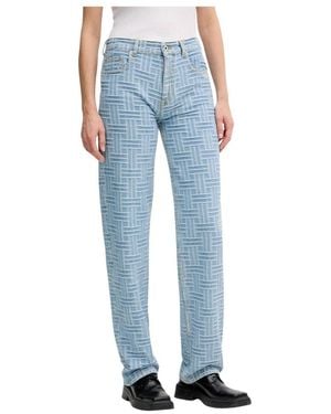 KENZO Straight Jeans - Bleu