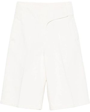 Ami Paris Bermuda Shorts Met Riem - Wit