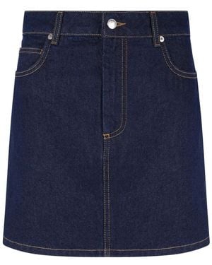 Maison Kitsuné Denim Skirts - Blue
