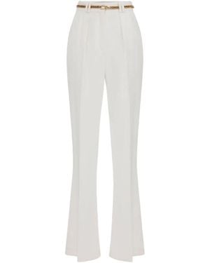 Elisabetta Franchi Wide Trousers - Wit
