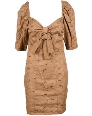 Giulia N Couture Short Dresses - Brown